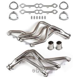 For Small Block Chevy Heavy Duty Truck Header Set Stainless Steel 1973-1985