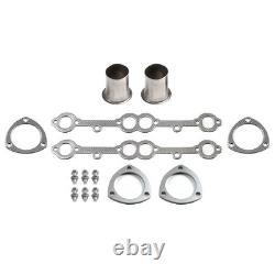 For Small Block Chevy Heavy Duty Truck Header Set Stainless Steel 1973-1985