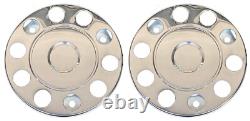 For Universal Truck Stainless Steel 22.5 Truck Wheel Trim Covers 2 Pcs