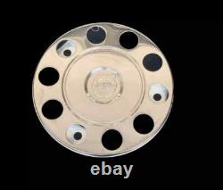 For Volvo TRUCK & BUS UNIVERSAL STAINLESS STEEL 22.5 WHEEL COVERS 2 Pcs