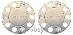 For Volvo Truck Stainless Steel 22.5 Truck Wheel Trim Covers 2 Pcs