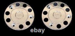 For Volvo Truck Stainless Steel 22.5 Truck Wheel Trim Covers 2 Pcs
