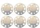 For Volvo Truck Stainless Steel 22.5 Truck Wheel Trim Covers 6 Pcs