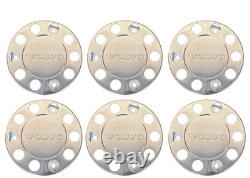For Volvo Truck Stainless Steel 22.5 Truck Wheel Trim Covers 6 Pcs