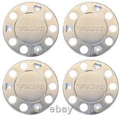 For Volvo Truck Stainless Steel 22.5 Truck Wheel Trim Covers 6 Pcs