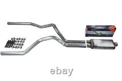 Ford F150 Truck 15-18 2.5 Dual Truck Exhaust Kit Flow II Stainless Muffler