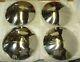 Four 1947 Early 1955 Gmc 1/2 Ton Truck Stainless Steel Hubcap With Plain Logo