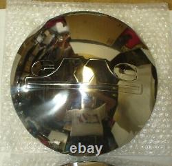 Four 1947 Early 1955 GMC 1/2 ton Truck Stainless Steel Hubcap with Plain Logo