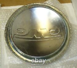 Four 1947 Early 1955 GMC 1/2 ton Truck Stainless Steel Hubcap with Plain Logo