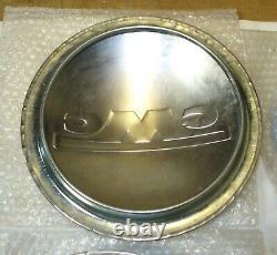Four 1947 Early 1955 GMC 1/2 ton Truck Stainless Steel Hubcap with Plain Logo