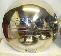 Four 1947 Early 1955 GMC 1/2 ton Truck Stainless Steel Hubcap with Plain Logo