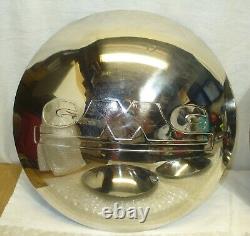 Four 1947 Early 1955 GMC 1/2 ton Truck Stainless Steel Hubcap with Plain Logo