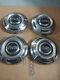 Four Ford Truck Hub Caps 67-77 3/4 Ton Truck F250 12 Stainless Dog Dish Oem