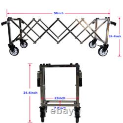 Funeral Stretcher Truck Casket Church Truck Foldable Stainless Steel Trolley