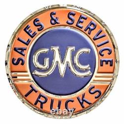 GMC Trucks Sales & Service Stainless Steel Wall Hanging Sign 22