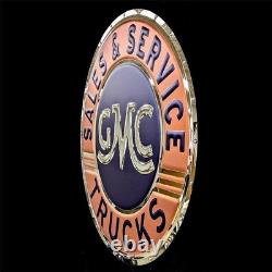 GMC Trucks Sales & Service Stainless Steel Wall Hanging Sign 22