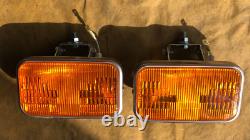 GROTE USA 9210 Halogen Fog Stainless Steel Lights Amber New Old Stock Car Truck
