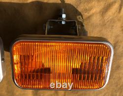 GROTE USA 9210 Halogen Fog Stainless Steel Lights Amber New Old Stock Car Truck