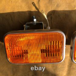 GROTE USA 9210 Halogen Fog Stainless Steel Lights Amber New Old Stock Car Truck