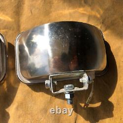 GROTE USA 9210 Halogen Fog Stainless Steel Lights Amber New Old Stock Car Truck