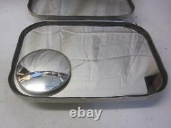 Genuine Pair Ford Pickup Truck Stainless Steel Side View Mirrors w Brackets