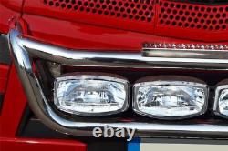 Grill Bar + Jumbo Spot + Side LEDs For Volvo FM Series 2&3 Stainless Steel Truck