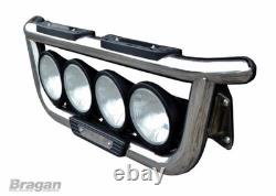Grill Bar + Spot For Iveco Stralis Cube Hi-Way Active Day Stainless Steel Truck