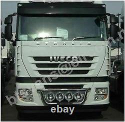 Grill Bar + Spot For Iveco Stralis Cube Hi-Way Active Day Stainless Steel Truck