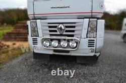 Grill Bar + Spot Lamps For DAF XF 105 Polished Stainless Steel Front Truck Light