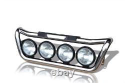 Grill Bar + Step Pad + Side LED For Volvo FL 06+ Polished Stainless Steel Truck