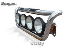 Grill Bar + Step Pad + Side LED For Volvo FL 06+ Polished Stainless Steel Truck