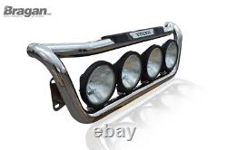 Grill Bar + Step Pad + Side LED For Volvo FL 06+ Polished Stainless Steel Truck