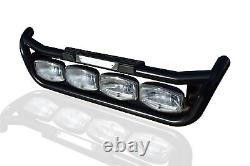 Grill Bar + Step Pads + Amber Side LEDs For Iveco Trakker Stainless Steel Truck
