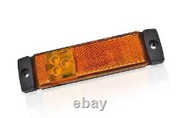 Grill Bar + Step Pads + Amber Side LEDs For Iveco Trakker Stainless Steel Truck