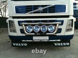 Grill Bar + Step Pads For Volvo FH Series 2&3 Polished Stainless Steel Truck bar