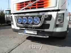 Grill Bar + Step Pads For Volvo FH Series 2&3 Polished Stainless Steel Truck bar