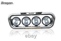Grill Light Bar B For MAN TGX 2015-2020 Euro 6 Stainless Steel Truck Front Tube