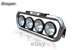 Grill Light Bar B For MAN TGX 2015-2020 Euro 6 Stainless Steel Truck Front Tube