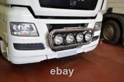 Grill Light Bar B For MAN TGX 2015-2020 Euro 6 Stainless Steel Truck Front Tube