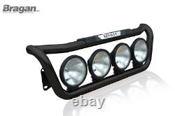 Grill Light Bar D BLACK + LEDs For Renault Magnum Stainless Steel Truck Front