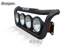 Grill Light Bar D BLACK + LEDs For Volvo FL 2006+ Stainless Steel Truck Front