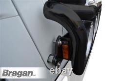 Grill Light Bar D BLACK + LEDs For Volvo FL 2006+ Stainless Steel Truck Front