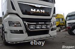 Grill Light Bar Type C For MAN TGX 2015-2020 Euro 6 Stainless Steel Truck Front