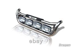 Grill Light Bar Type C For MAN TGX 2015-2020 Euro 6 Stainless Steel Truck Front