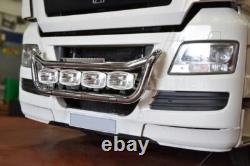 Grill Light Bar Type C For MAN TGX 2015-2020 Euro 6 Stainless Steel Truck Front