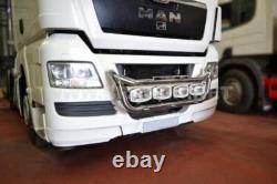 Grill Light Bar Type C For MAN TGX 2015-2020 Euro 6 Stainless Steel Truck Front