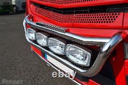 Grill Light Bar Type C For MAN TGX 2015-2020 Euro 6 Stainless Steel Truck Front