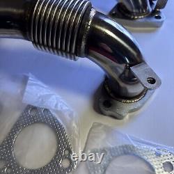 HIGH FLOW 304SS Upgraded Replacement Up Pipes For 17-24 6.6L L5P Duramax Diesel