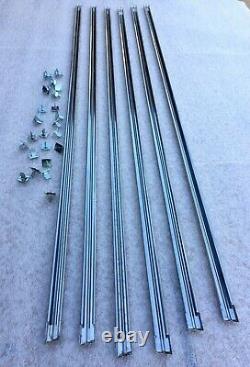 HOOD Trim Strips with Clips for 1941-46 Chevrolet Trucks Set 30 Pcs FREE SHIPPING