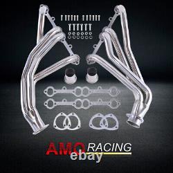 Headers Fit Chevy GMC Pickup Truck Blazer C10 1966-1987 Silver Stainless Steel